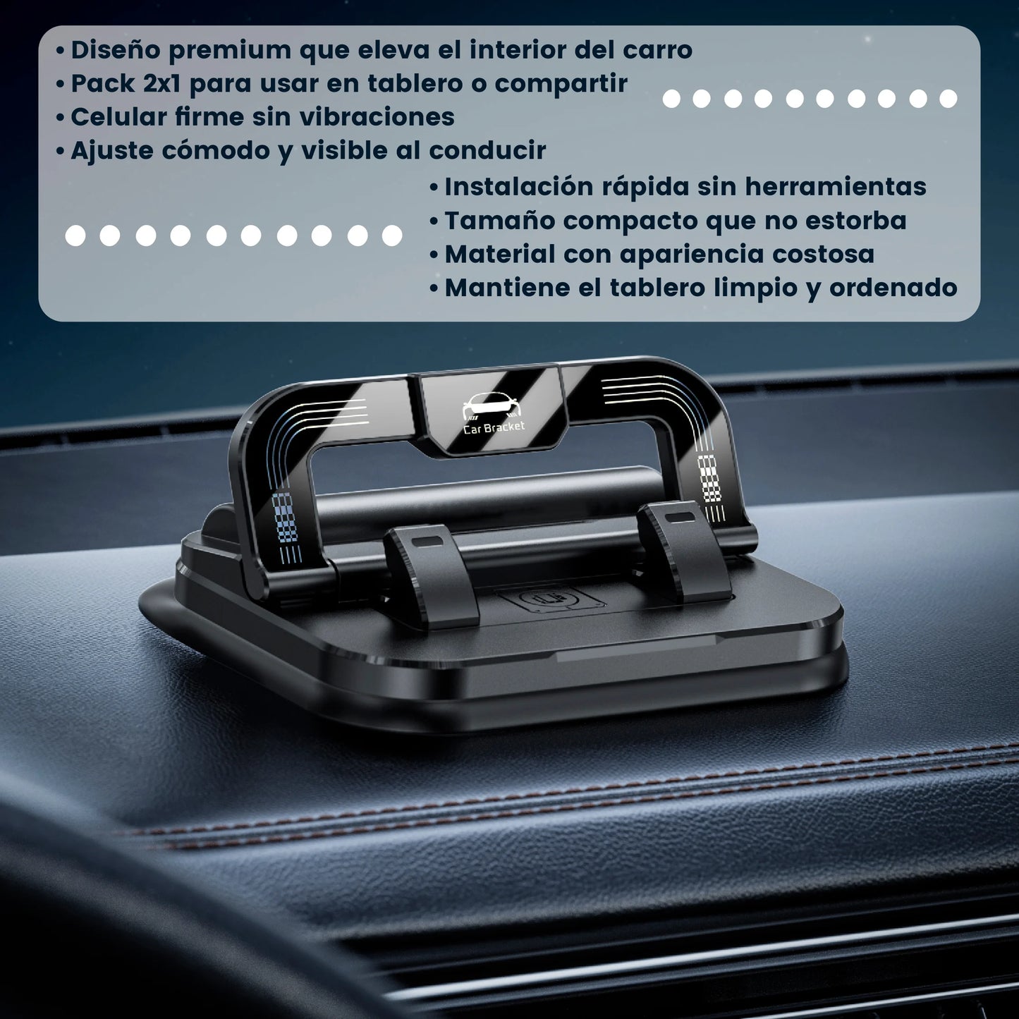 2 soportes inteligentes 360° para teléfonos