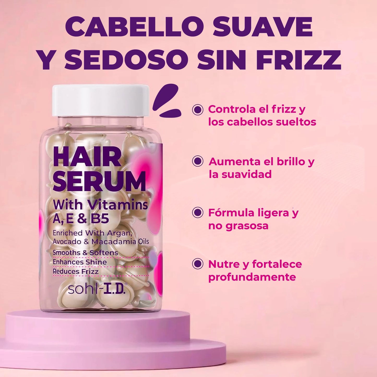Suero capilar en capsulas reparador con tratamiento profesional
