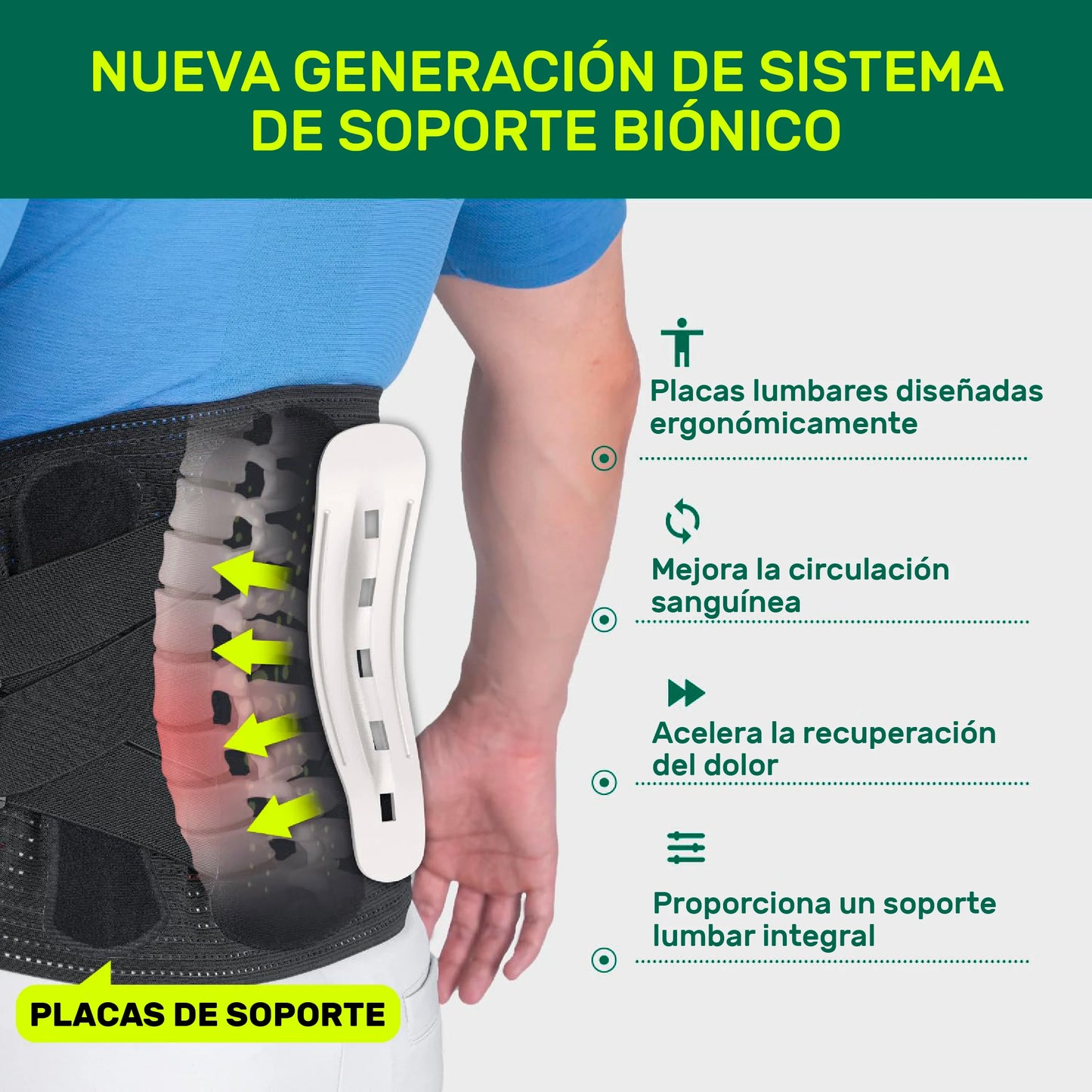 Cinturón de Soporte Espinal Avanzado 360°