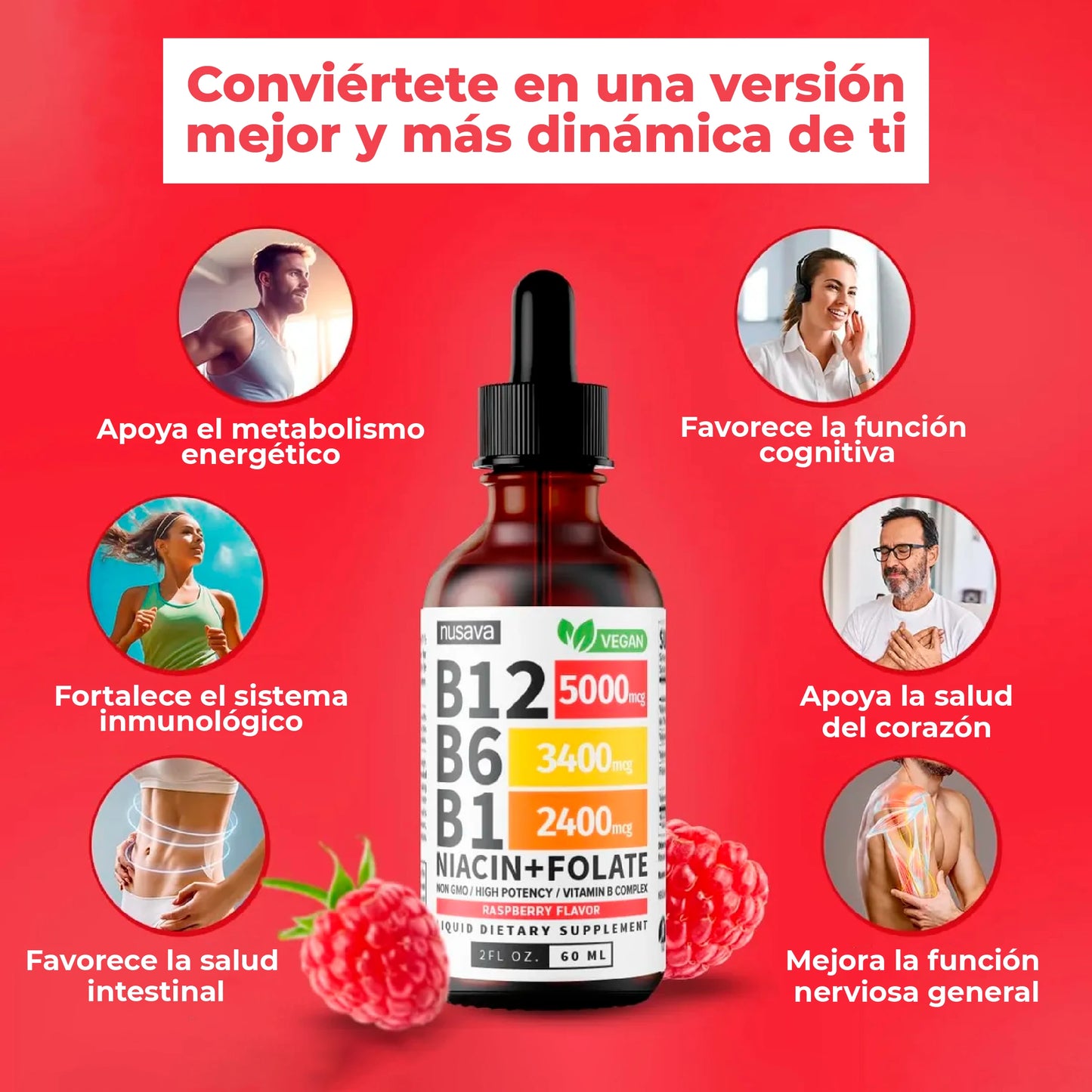 Complejo B Líquido de Potencia sistema nervioso