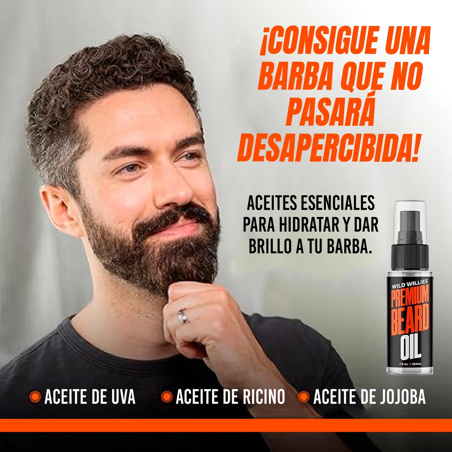 Suero en aceite Potenciador para barba con biotina