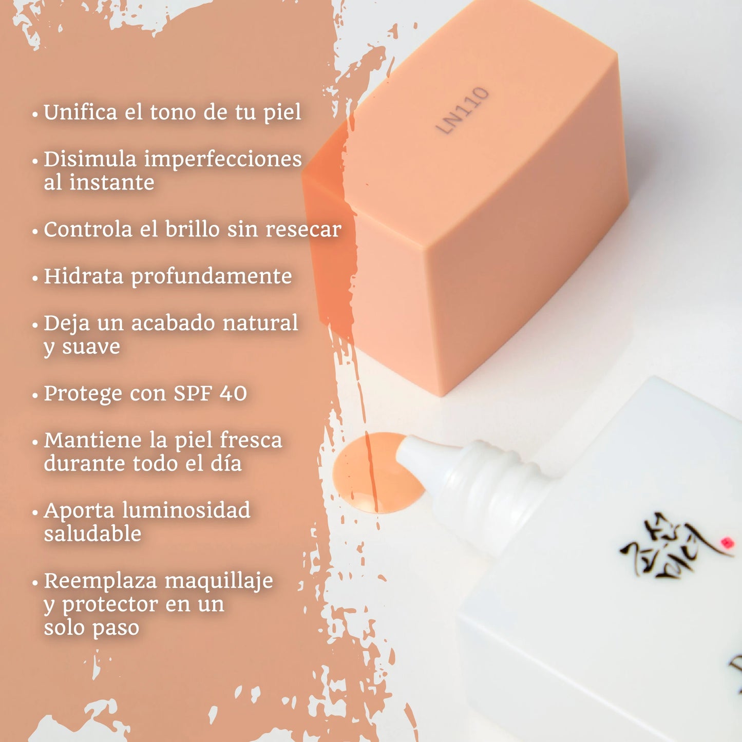 Protector solar con color uniforme y adaptable