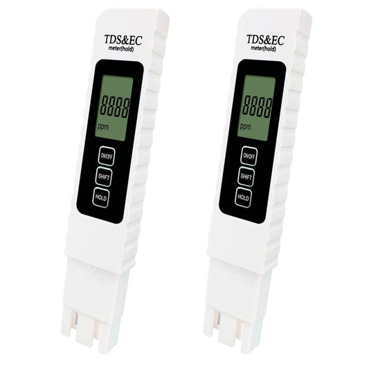 2 Medidores digitales y purificadores para el agua potable