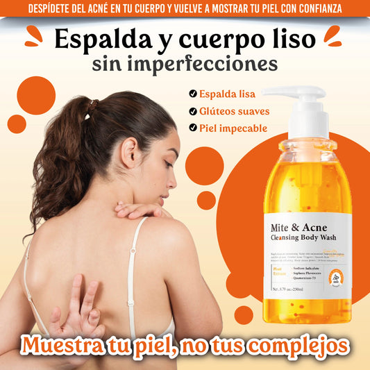 Gel especializado para eliminar el acné corporal