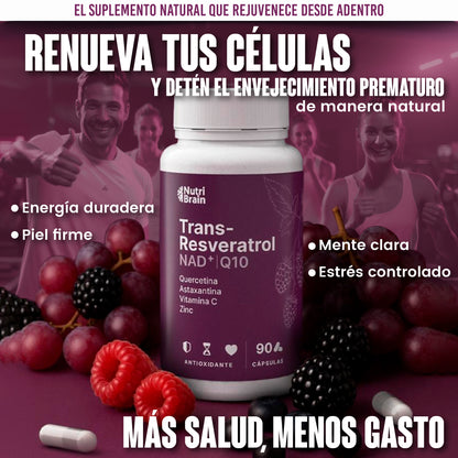 Complejo Celular Antiedad Resveratrol + NAD