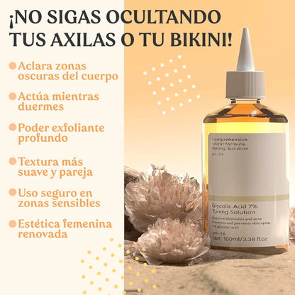 Ácido glicólico 7% rejuvenecedor y aclarador de piel