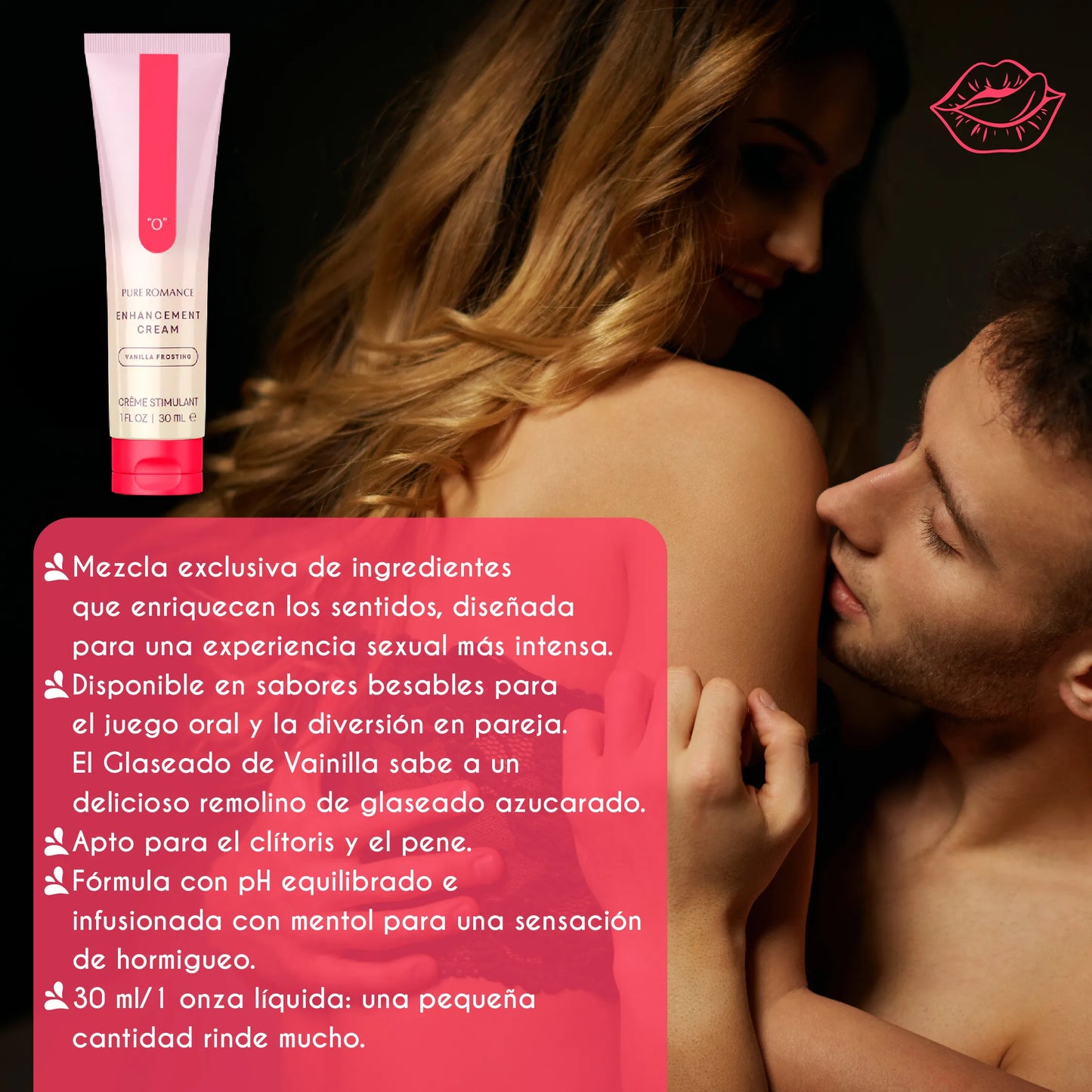 Estimulante íntimo comestible y potenciador del place