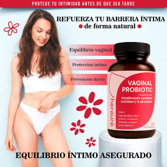 Probióticos femeninos para equilibrio íntimo, control de olores y salud vaginal