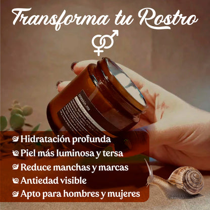Crema Facial Rejuvenecedora con Baba de Caracol & Colágeno