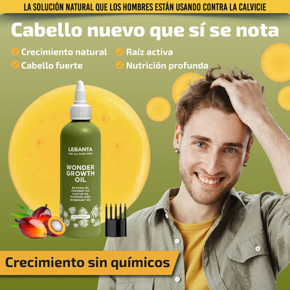 Aceite Natural Para El Crecimiento de Cabello