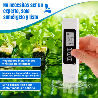 Medidor Digital Portátil para la Calidad del Agua