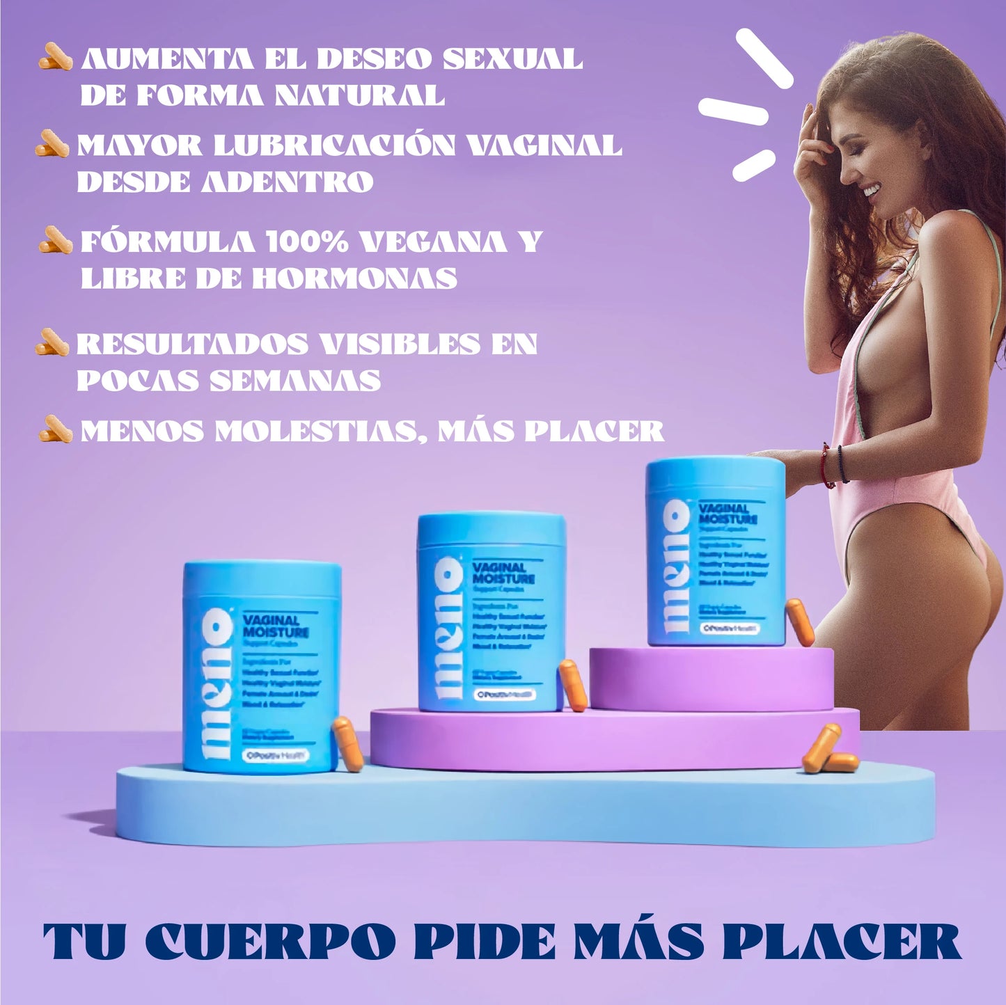 Cápsulas naturales para la lubricación vaginal
