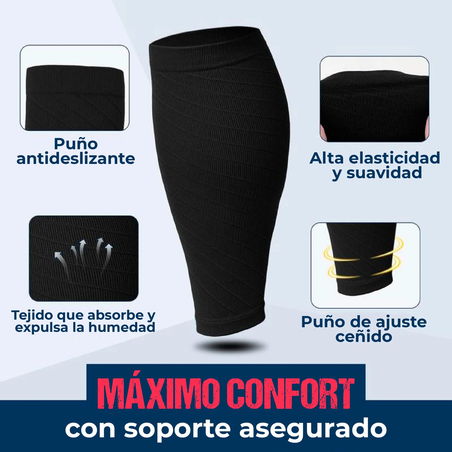3 pares de medias deportivas de compresión