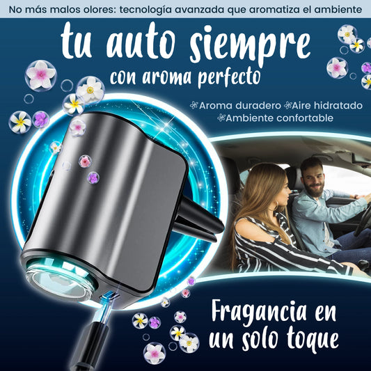 Ambientador para coches con niveles ajustables de aroma