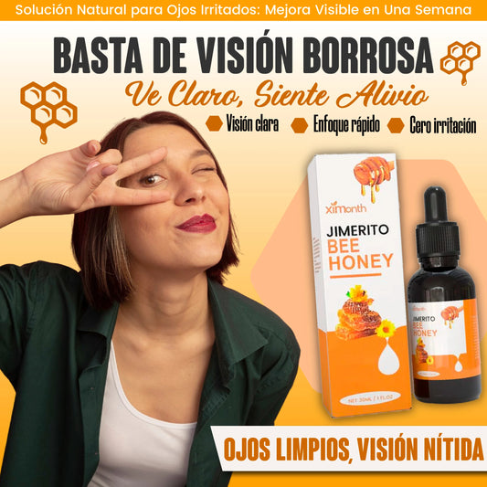Gotas reparadoras para ojos a base de miel de abeja