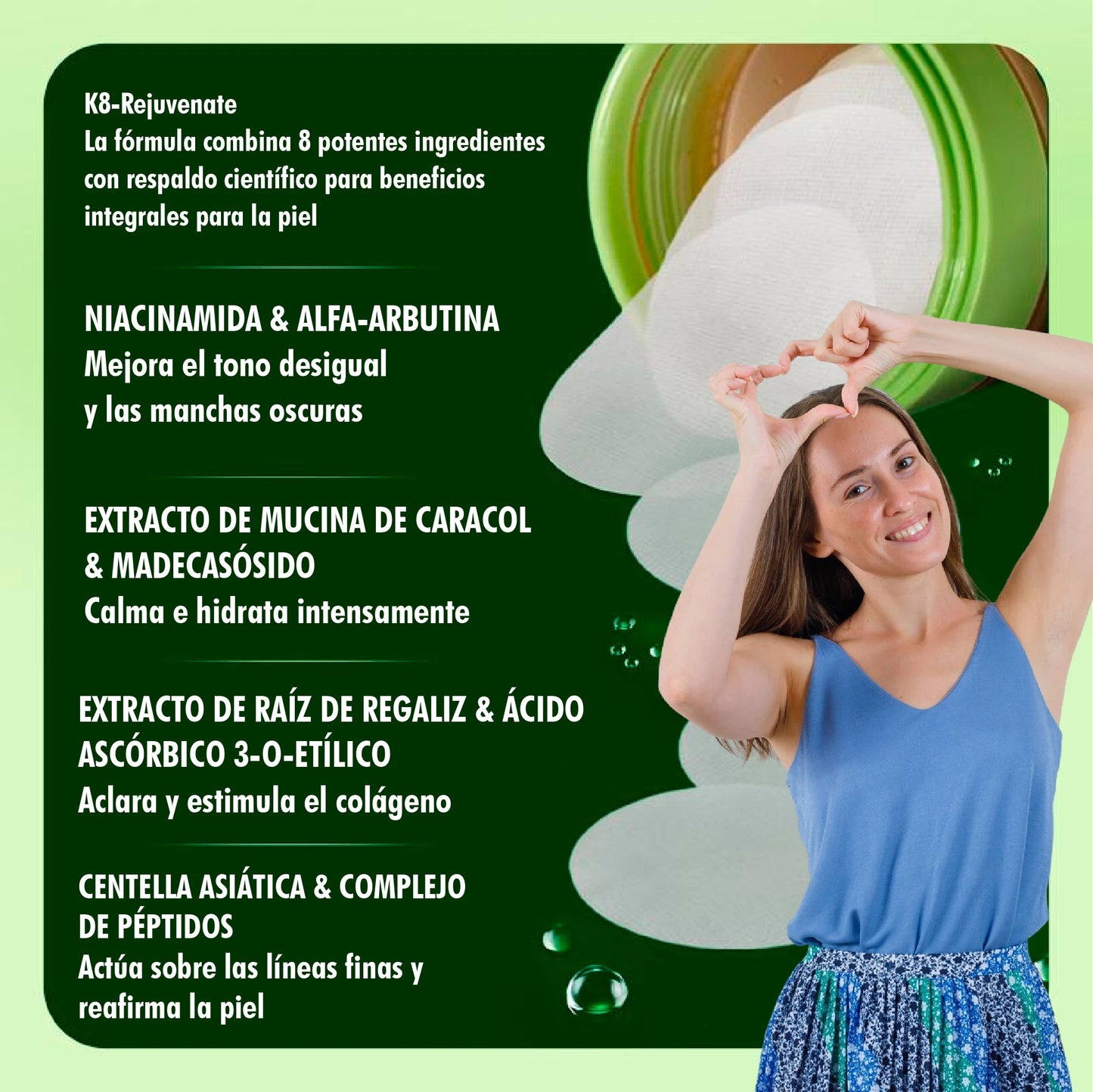 Almohadillas coreanas despigmentantes | Aclara partes oscuras