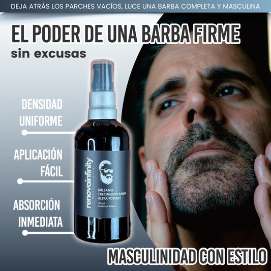 Bálsamo con minoxidil para crecimiento de barba ultra potente