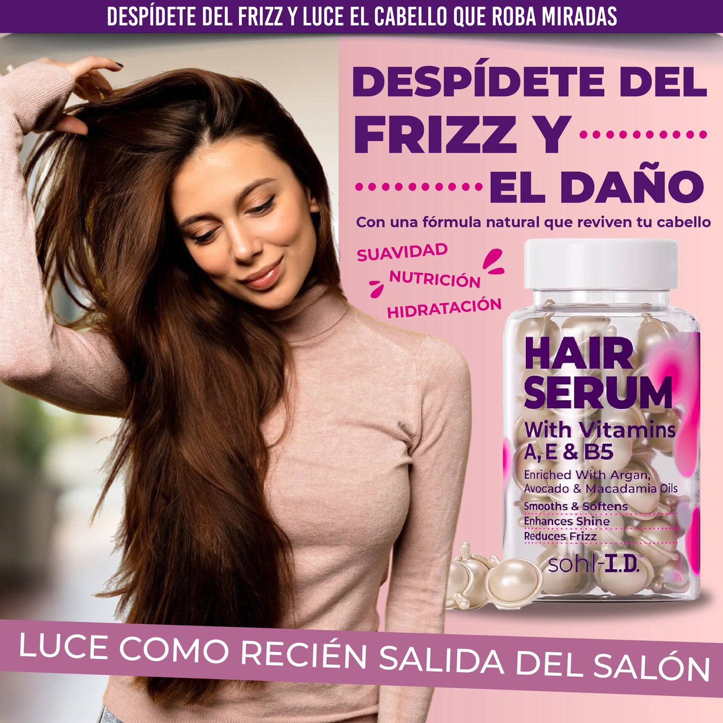 Suero capilar en capsulas reparador con tratamiento profesional