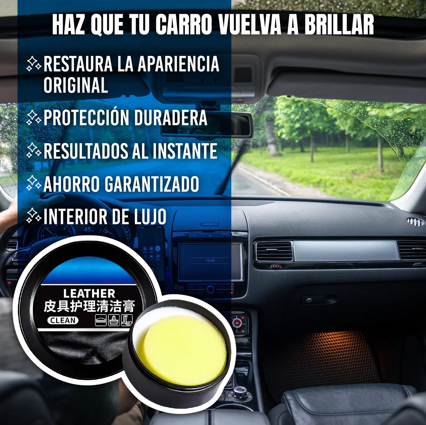 Cera Restauradora multiusos de Interior del carro