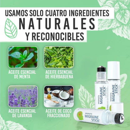 Roll-On de Aromaterapia - Alivio Natural dolor de Cabeza y Cuello