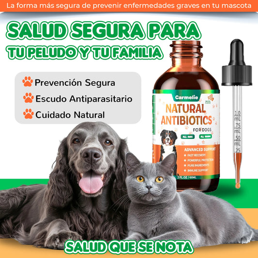 Gotas naturales contra pulgas y garrapatas, para perros y gatos