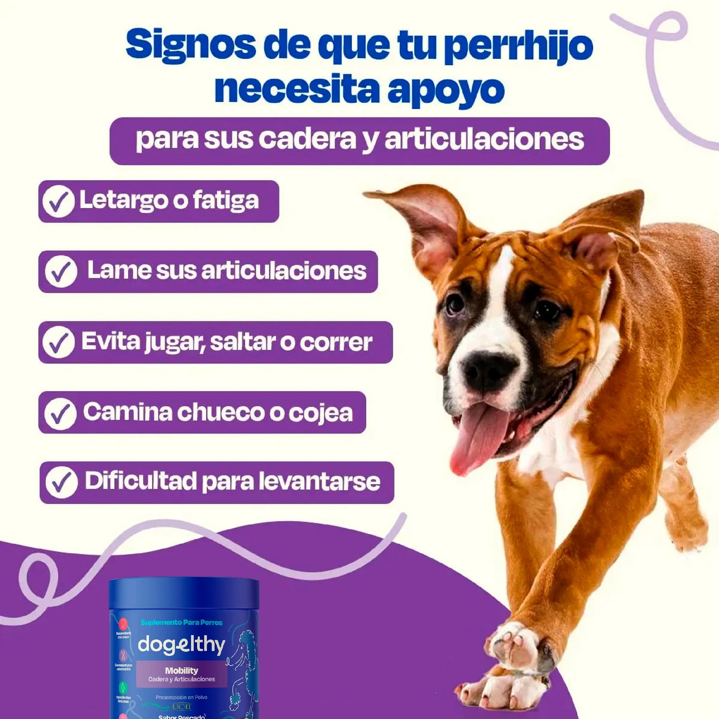 Suplemento para aliviar Articulaciones de Perros