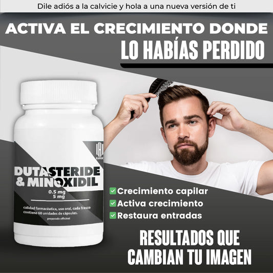Tratamiento anti calvicie con Dutasteride & Minoxidil
