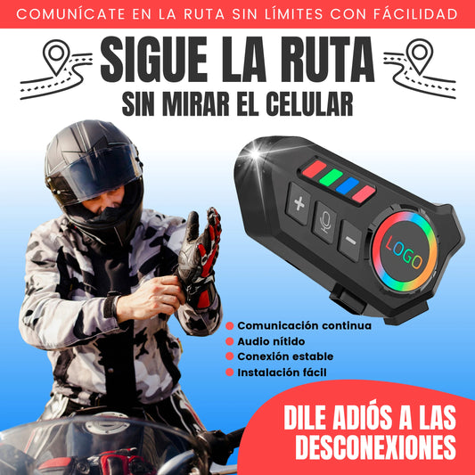 Intercomunicador inalámbrico e impermeable para casco de moto