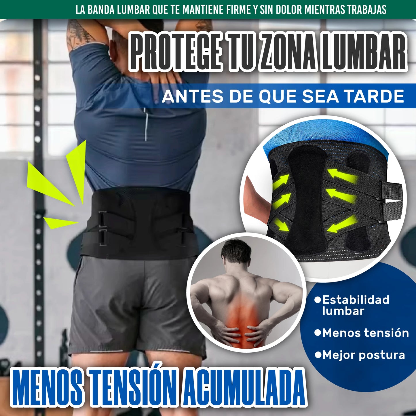 Cinturón de Soporte Espinal Avanzado 360°