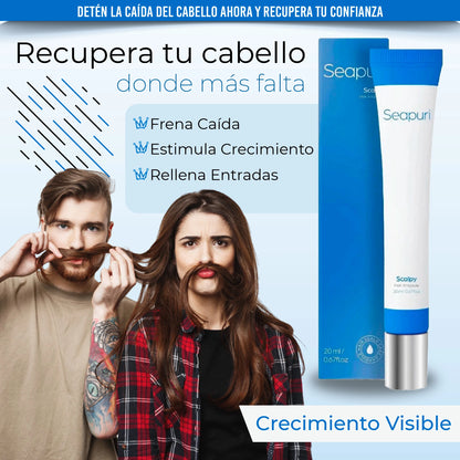 Suero con tratamiento profesional para el crecimiento del cabello