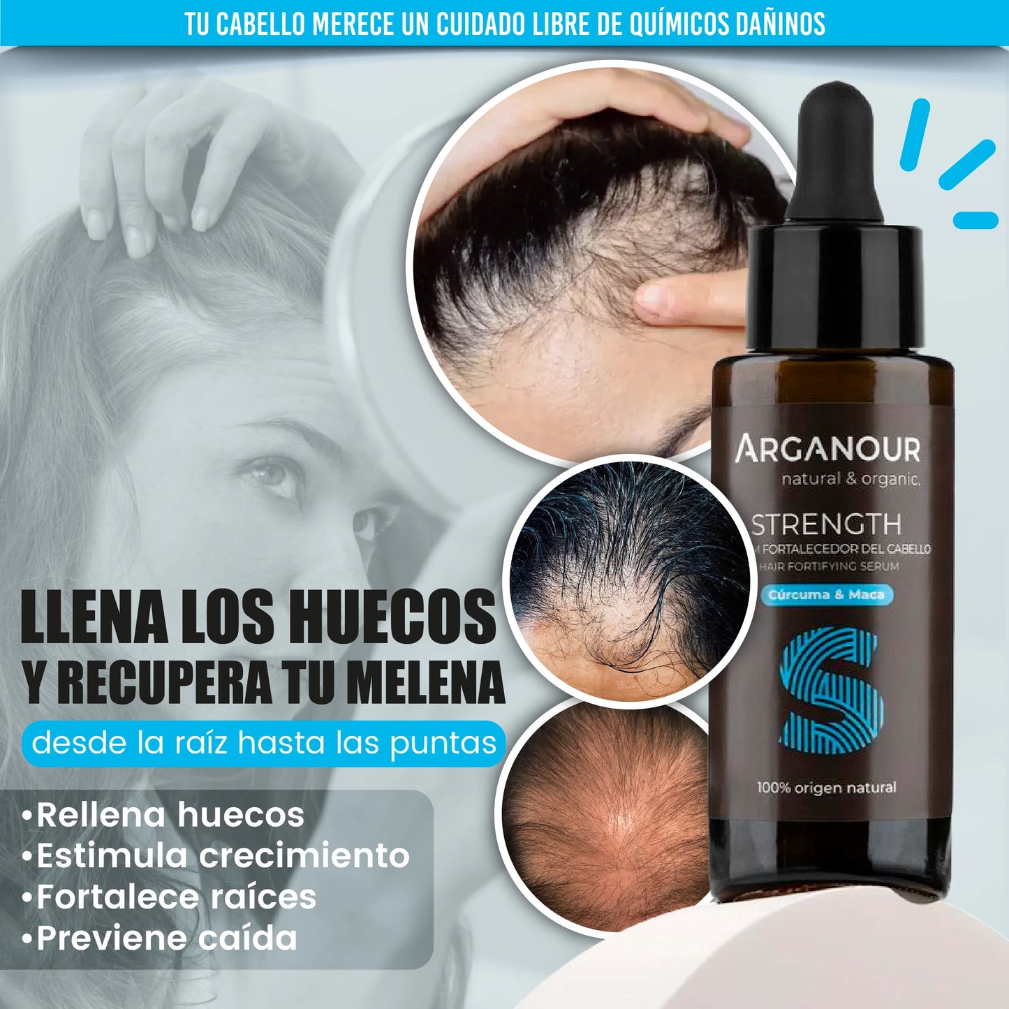 Tratamiento vegano regenerador del cabello