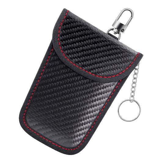 Estuche inteligente de lujo en cuero con escudo de señal