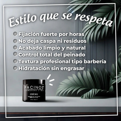 Crema de peinado profesional para hombres