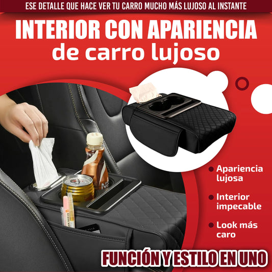 Cojín reposabrazos en cuero de lujo