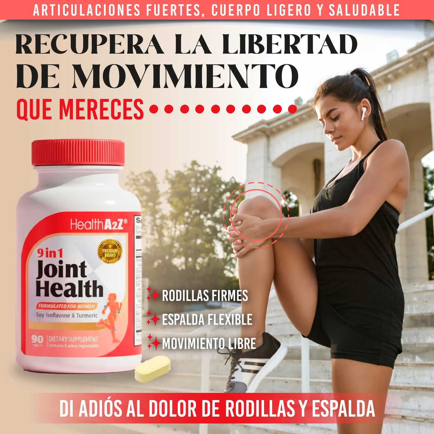 Suplemento integral para la salud articular femenina